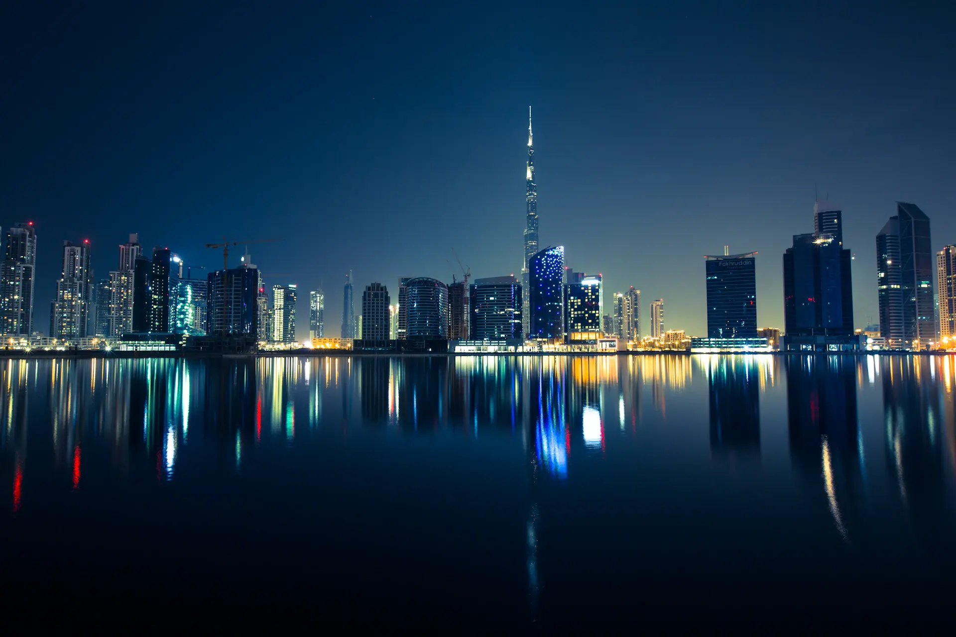 Dubai skyline waterfront